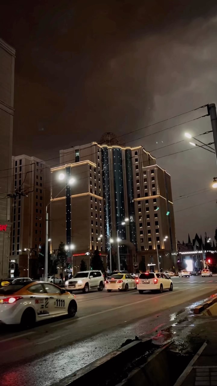 Dushanbe after dark night city reel